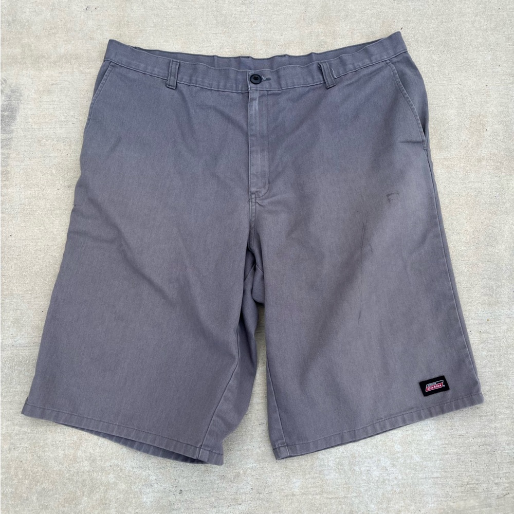 Dickies Men's Faded Charcoal Flat Front Work Shorts size 40